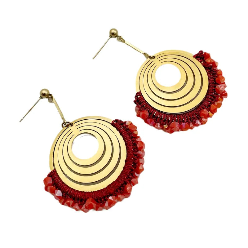 BOUCLES D'OREILLES SAVANA ROUGE