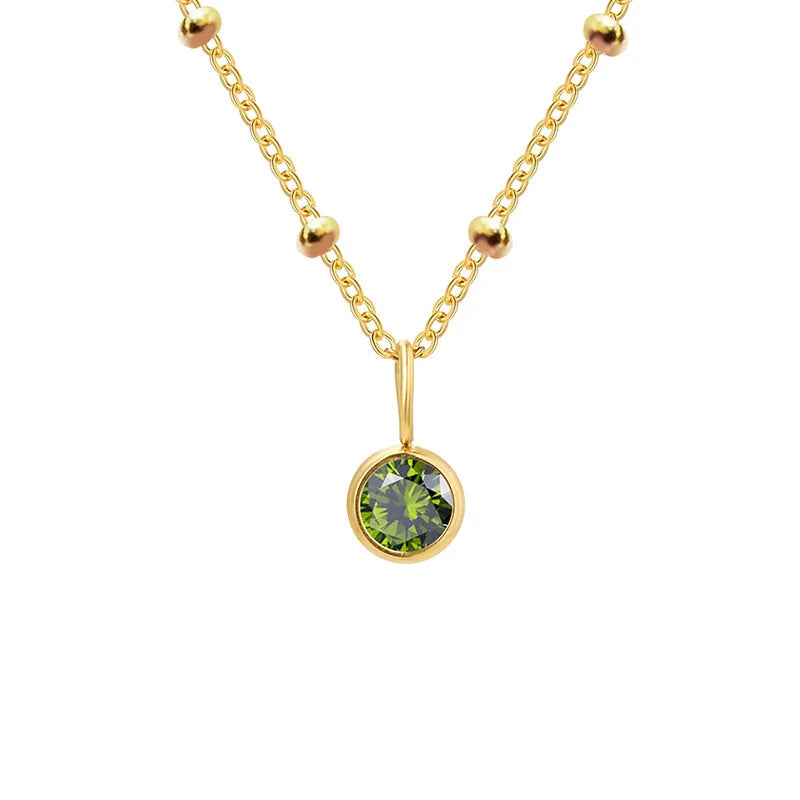 COLLIER PIERRE VERTE