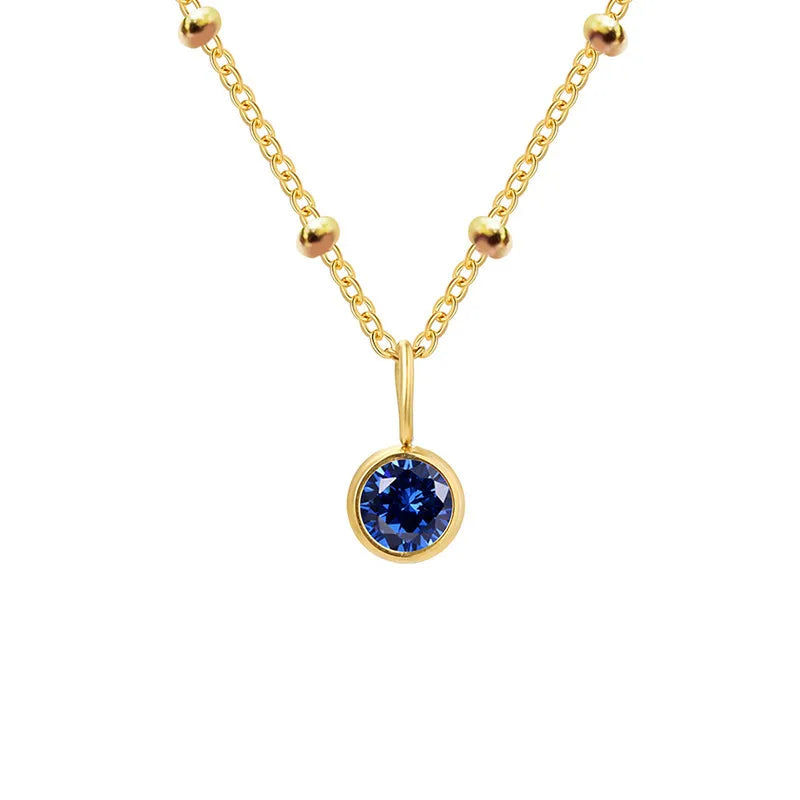 COLLIER PIERRE BLEU