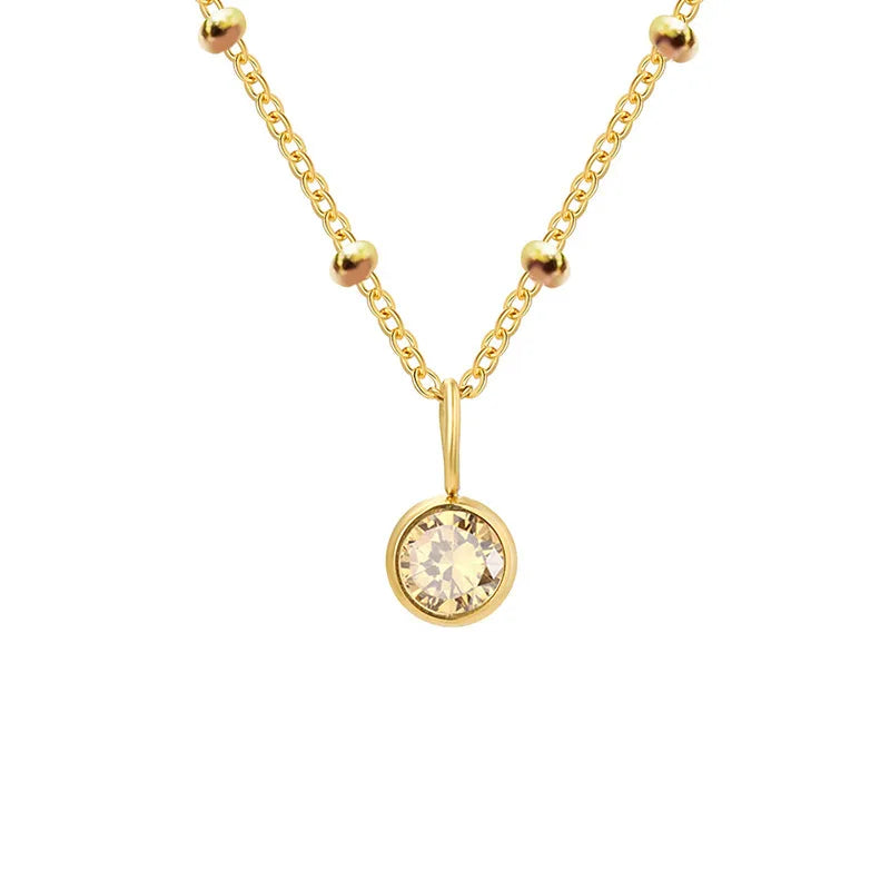 COLLIER PIERRE JAUNE