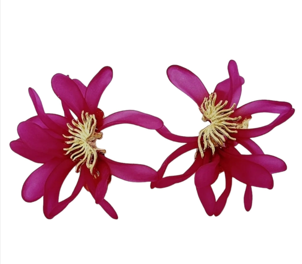 BOUCLES D'OREILLES ORCHIDEE