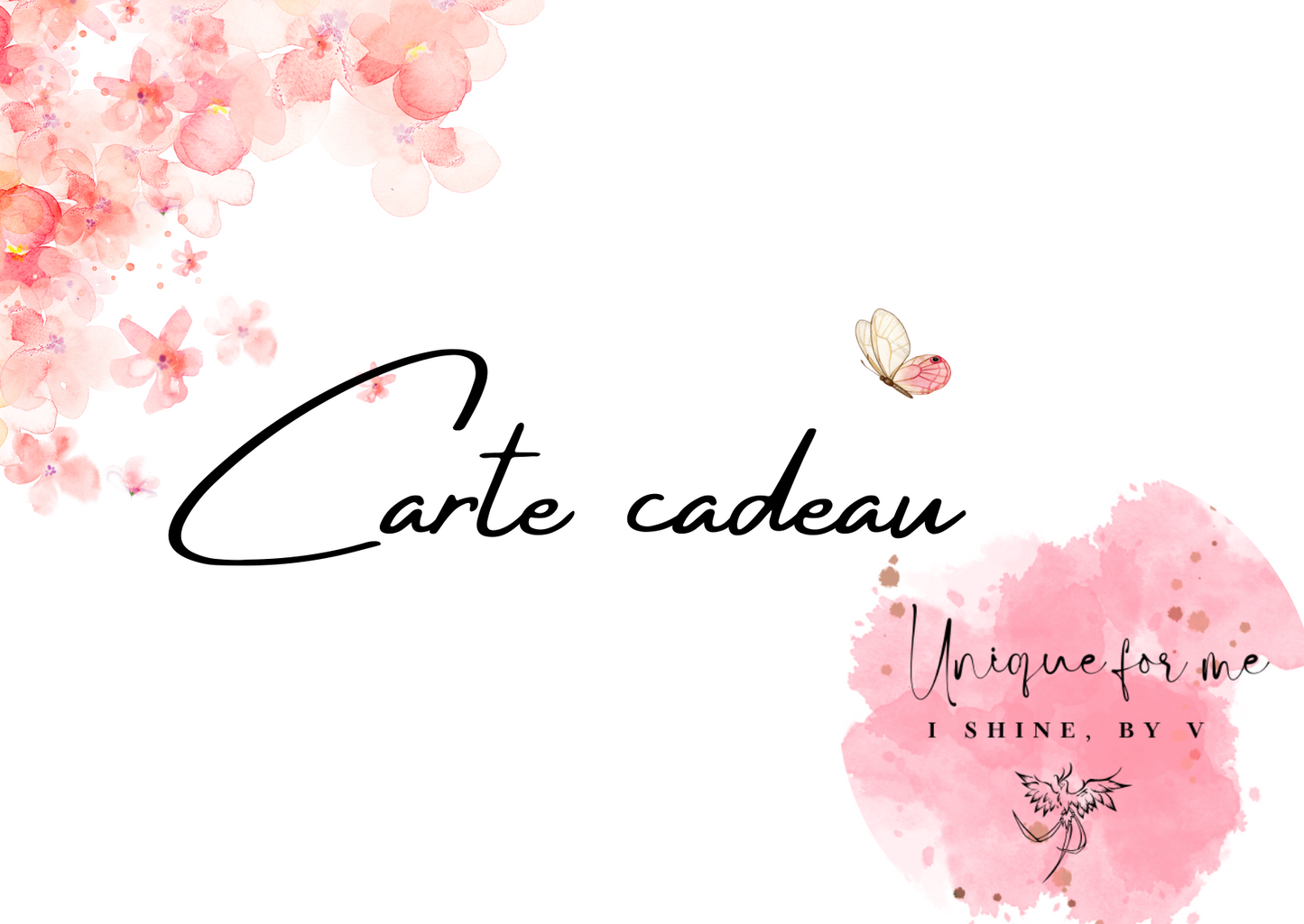 Carte Cadeau UNIQUE FOR ME