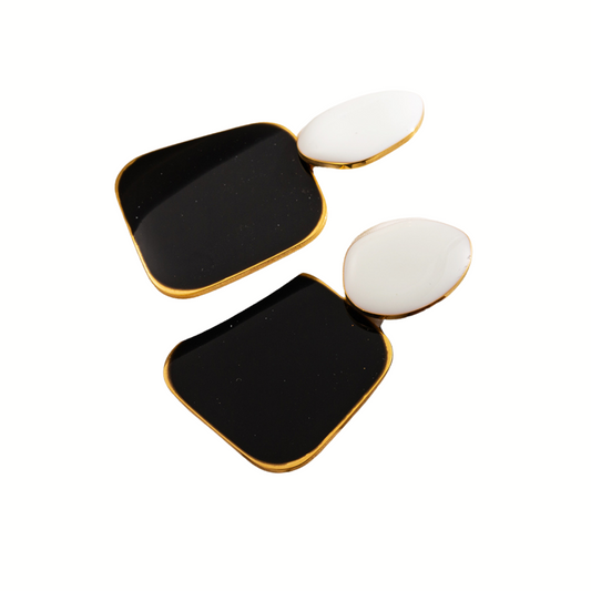 Boucles d'oreilles BLACK AND WHITE