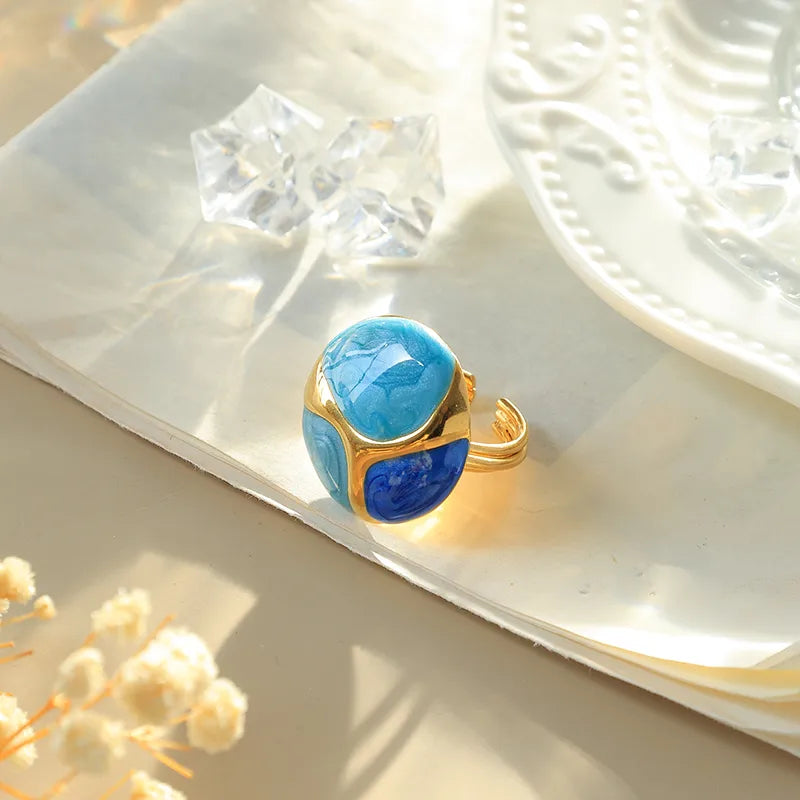 Bague "Galaxie Bleue"